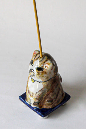 Golden Cat with Bell Insence Holder