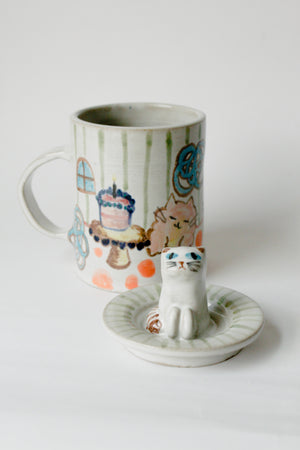 Animal Farm Mug with Cat