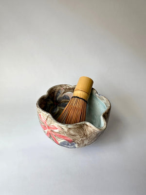 Impressionist Camellia Matcha Bowl