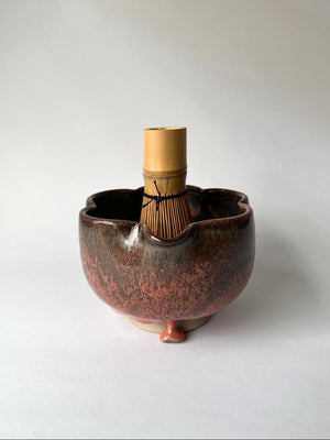 Pomegranate Camellia Matcha Bowl