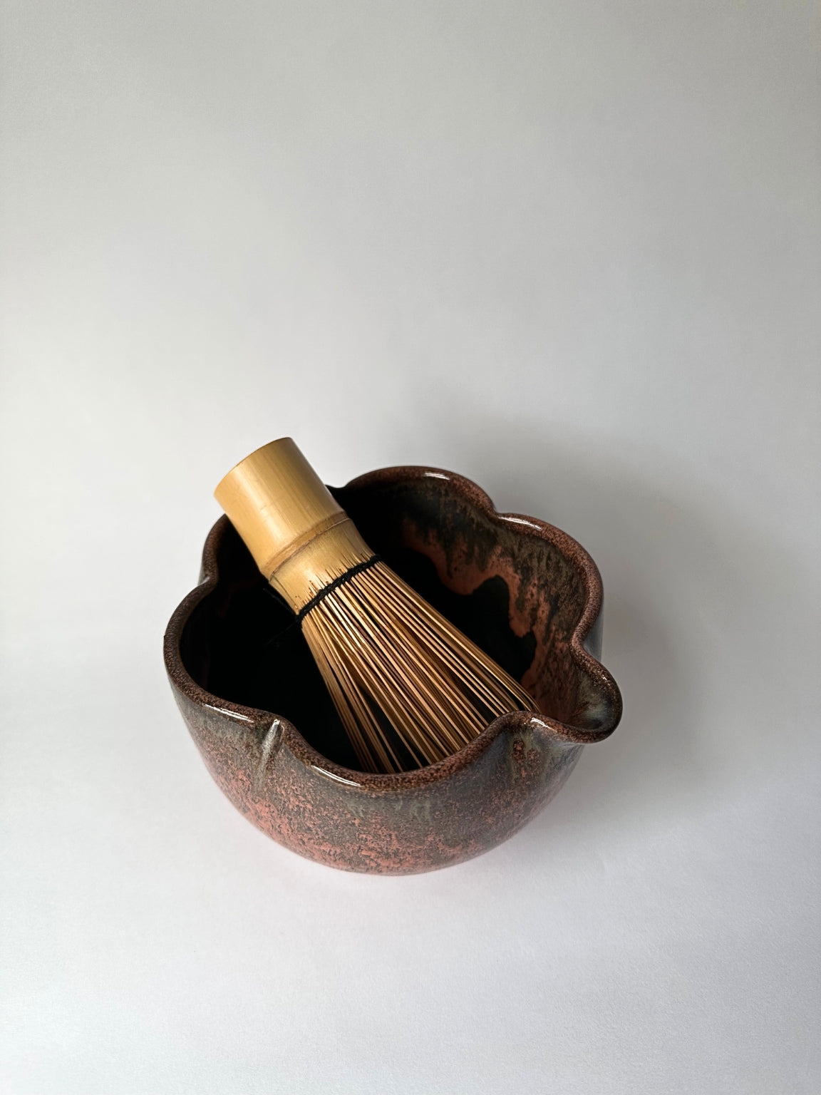 Pomegranate Camellia Matcha Bowl