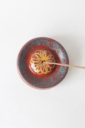 Red Gerbera Incense Holder