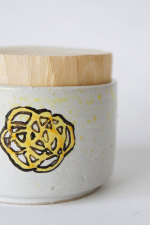 Daffodil Jar with Cork Lid