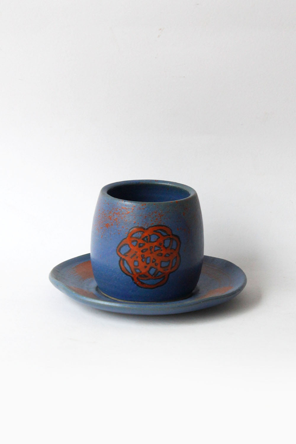 Matte Indigo Cup & Saucer