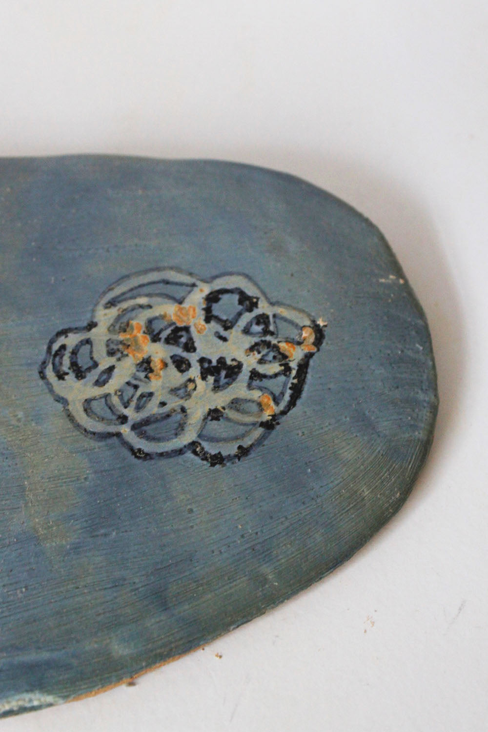 Cookie Tray with Blue Flower