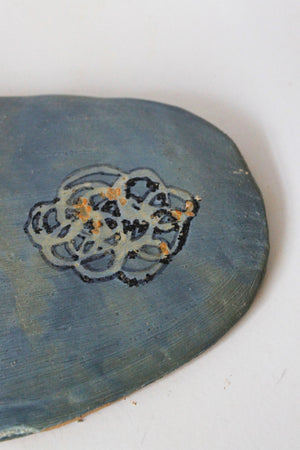 Cookie Tray with Blue Flower